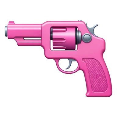 pink toy gun sticker