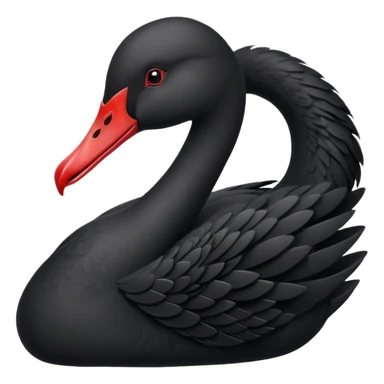 Black swan sticker