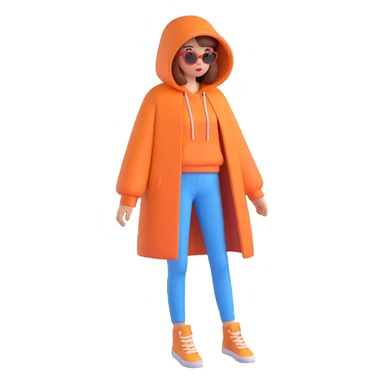 fashionable clothes sticker