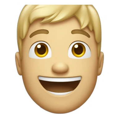 Emoji douteux souriant sticker