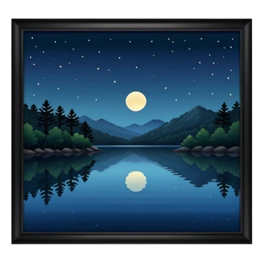 arkansas lake in the night sticker