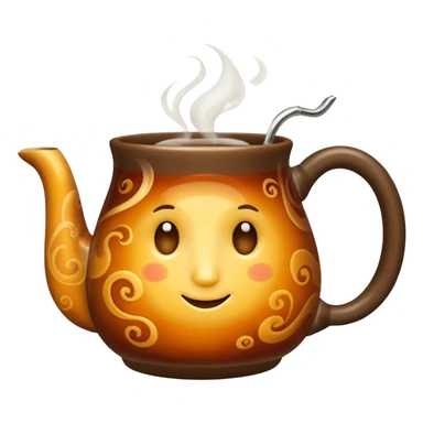 hot tea in a mug  sticker