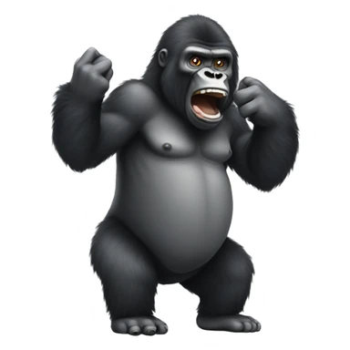 gorilla farting sticker