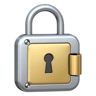 unlocked padlock sticker