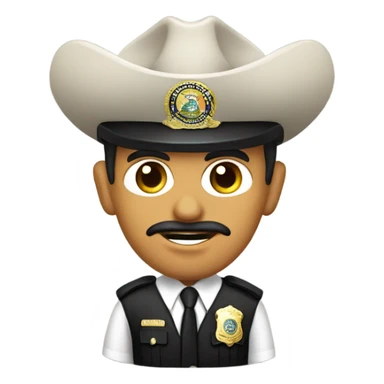 One eyed Mexican cop in New Mexico  sticker