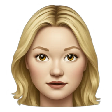 hyperrealist julia stiles sticker