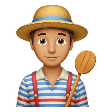 venetian gondolier sticker