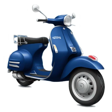 dark blue vespa bike sticker