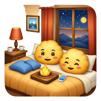 cozy eveningemoji sticker