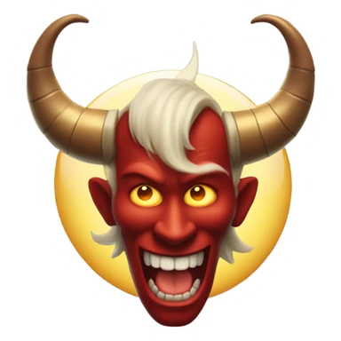 Devil with a halo sticker