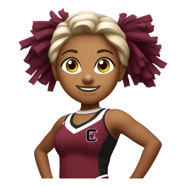 University South Carolina cheerleader  sticker