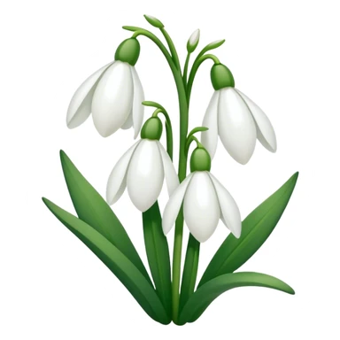 Snowdrop flowers sticker