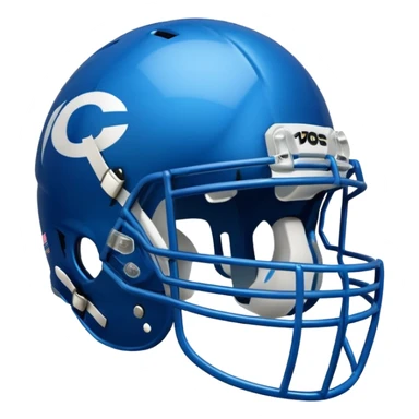 College football player helmet in blue color sticker