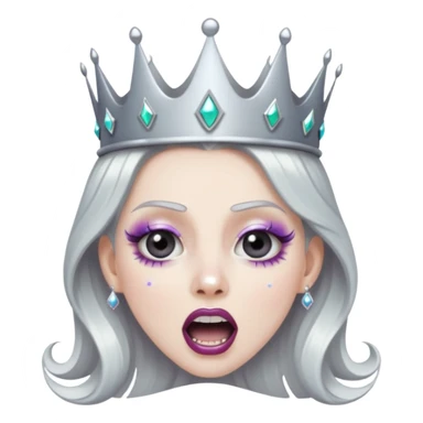 Glitter scream queen sticker