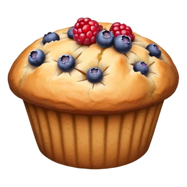 Lavender sprig muffin with berries sticker