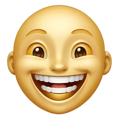 Huge laughing face  sticker