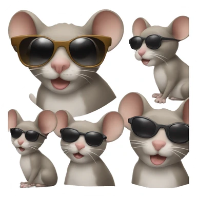 3 blind mice with sunglasses sticker