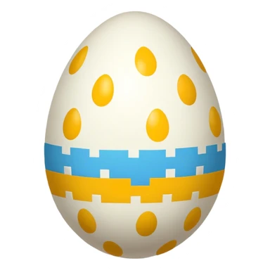 8 bit easter egg sticker