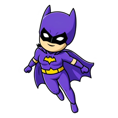Batgirl superhero sticker