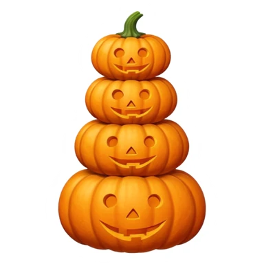 Pumpkin Stack – Three pumpkins stacked like a tower sticker