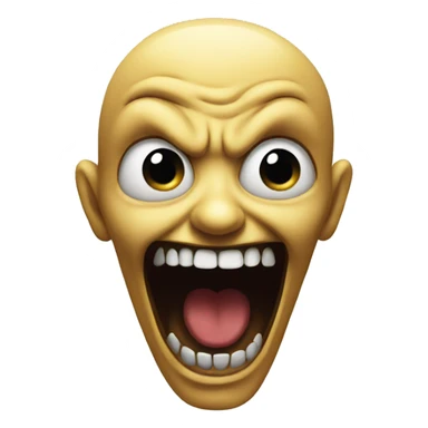 horror crazy smiley sticker