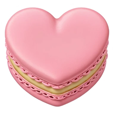 pastel macaron heart sticker