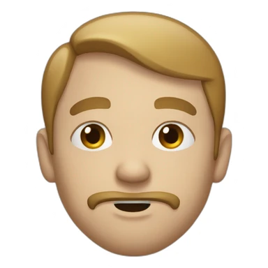 Disdain face emoji sticker