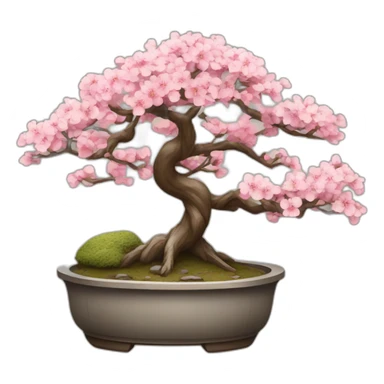sakura blossom bonsai emoji sticker