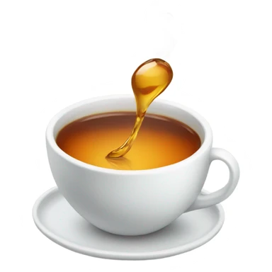 spilling tea sticker