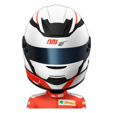 charles leclerc casque sticker
