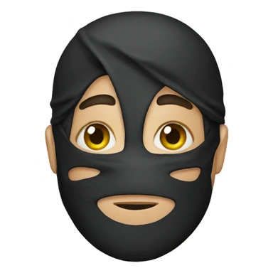 thief with mask sticker