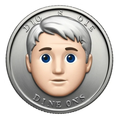 daniel jones dime coin sticker