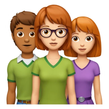 Fred Velma, Daphne, and shaggy and Scooby Doo sticker