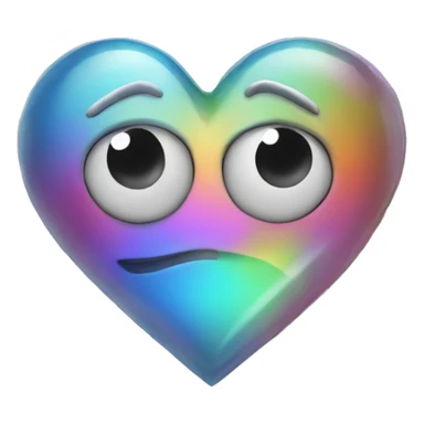 Iridescent brokenheart  sticker