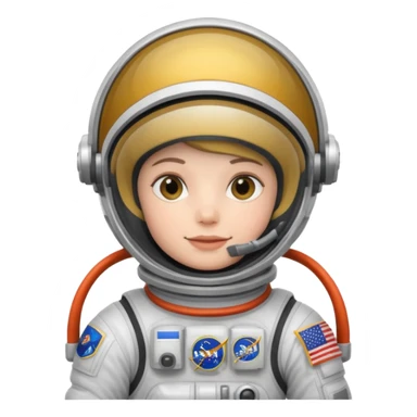 astronaut with flag sticker