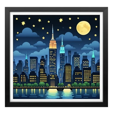 NYC Night sticker