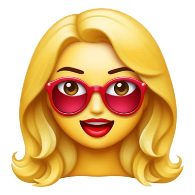 Cinematic Realistic Hollywood Pop Culture Emoji, featuring an iconic portrayal of film industry glamour rendered with vibrant textures and dynamic, cinematic lighting. sticker