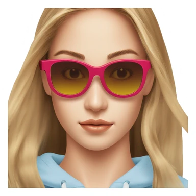 Y2K  Sports Sunglasses front view sticker