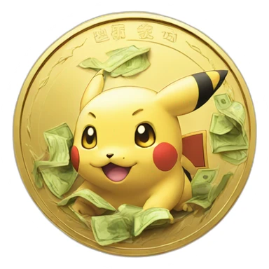 pokemon money gold coin pokecoin pokedollar dollar sticker