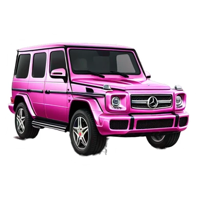 Sparkle pink Mercedes Benz g wagon glittery sticker