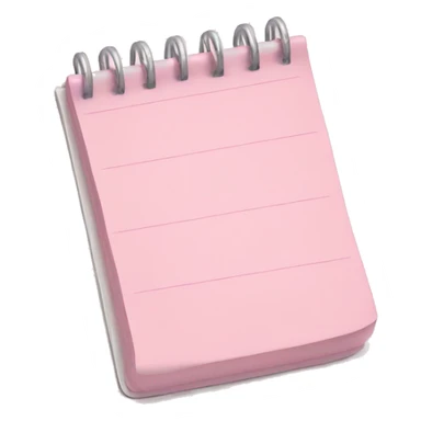 light pink notepad sticker