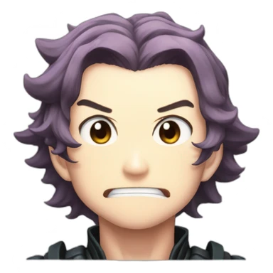 Tanjiro Kamado Demon SLayer Angry sticker