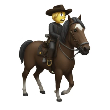 Horseman horror sticker