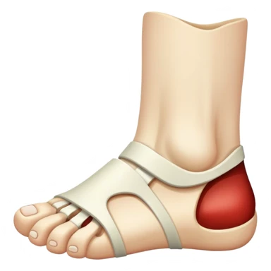 Fractured Foot sticker