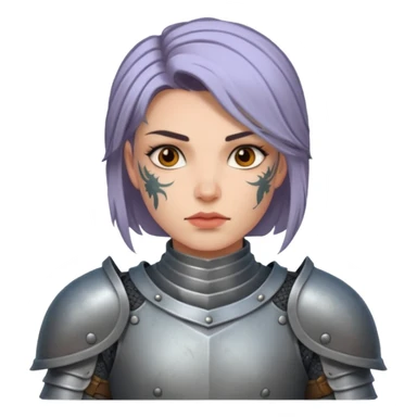 female tattooed knights sticker