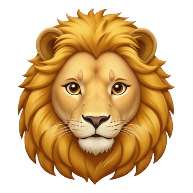confident female lion head and shoulders sticker