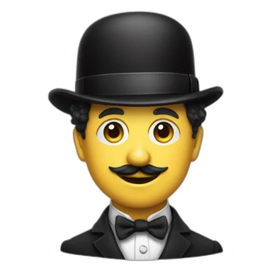 Charlie chaplin dans son chapeau sticker