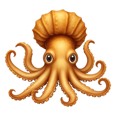 Fried squid sticker
