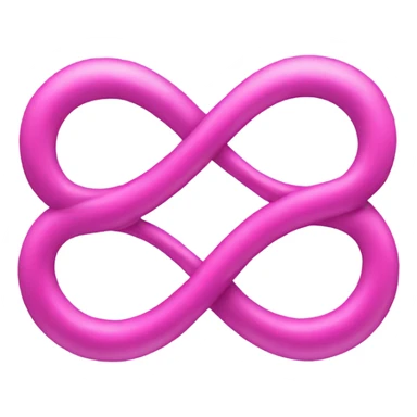 Infinity symbol pink sticker