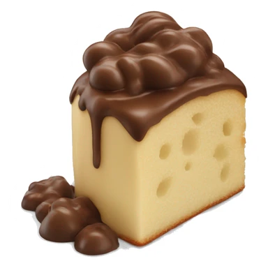 Yeast cake bursting with milk chocolate sticker
